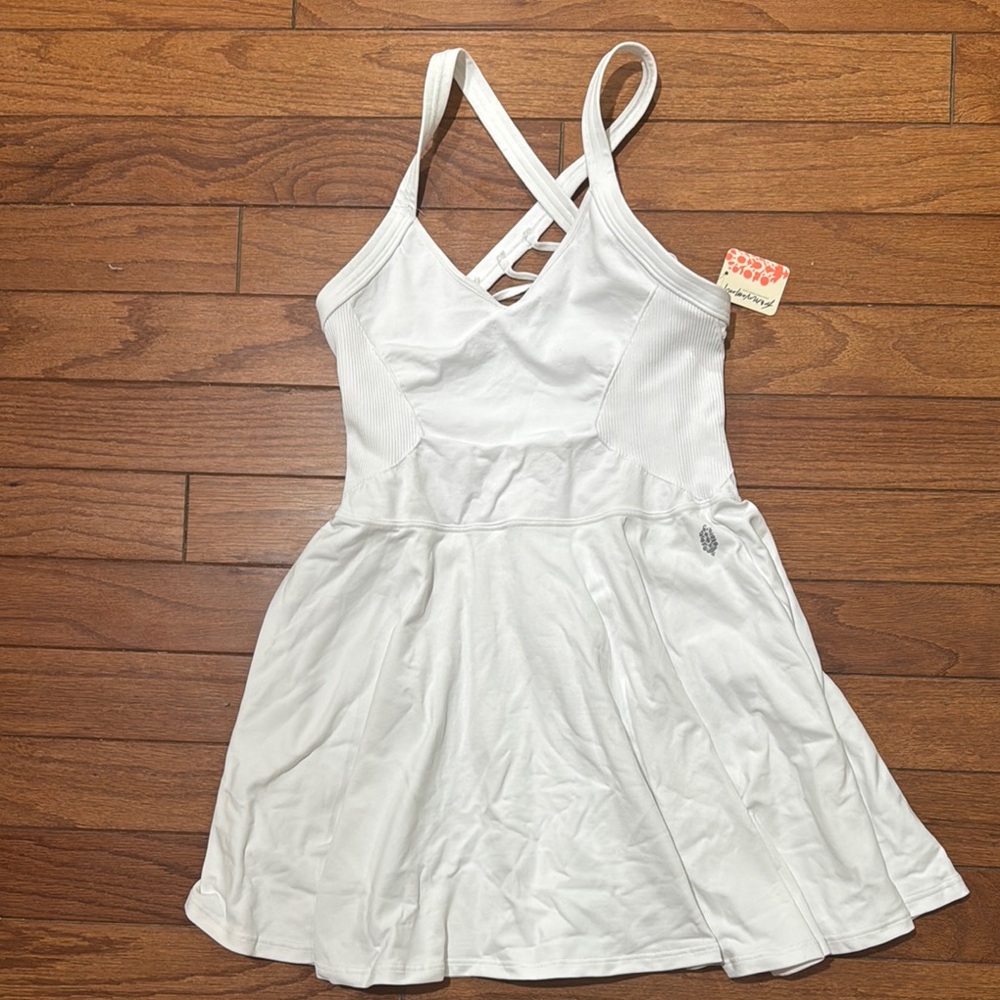 Free People Movement  Crisscross Strappy Skater Dress NWT M/L
